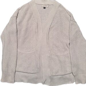 Cream Knit Cardigan with Pockets